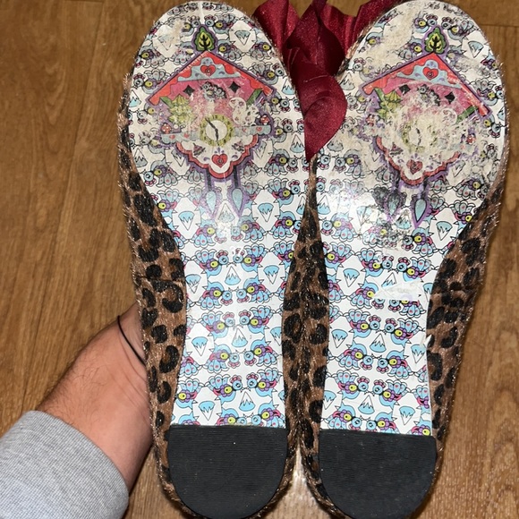 Irregular Choice John Lemon Cheetah Print Ballet Flats Size 37 - Picture 5 of 7